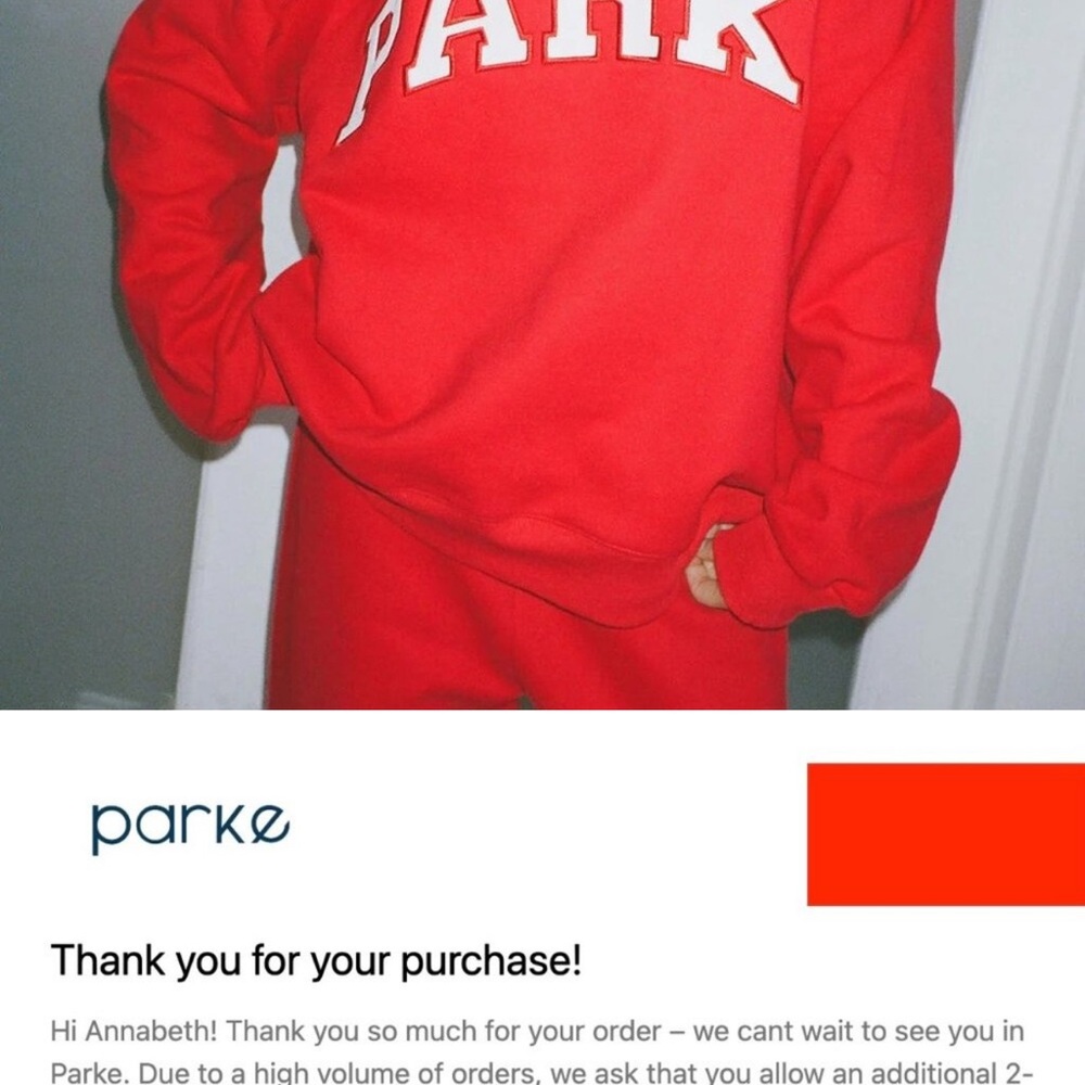 Parke Women's Red Crewneck Sweater